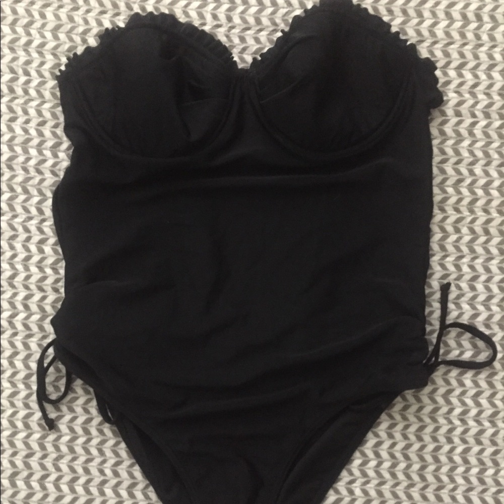Black one piece swimsuit